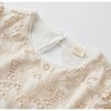 Kiera Embroidered Dress, Ivory/Beige - Dresses - 5