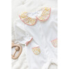 Liberty Collar Footed Pajamas, Cream - Pajamas - 2