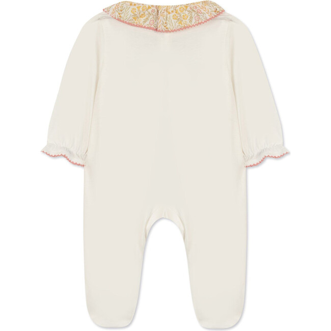 Liberty Collar Footed Pajamas, Cream - Pajamas - 5