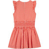 Summer Checks Smocked Dress, Pink - Dresses - 3