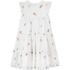 All-Over Floral Print Eyelet Midi Dress, White - Dresses - 6