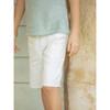 Vertical Striped Shorts, Sea Green - Shorts - 6