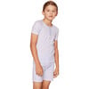 Snug Fit Short Set, Blue Stripes - Pajamas - 4