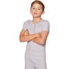 Snug Fit Short Set, Grey Stripes - Pajamas - 4