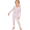 Snug Fit Pajama Set, Pink Stripes - Pajamas - 5
