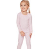 Snug Fit Pajama Set, Pink Stripes - Pajamas - 6