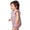 Ruffled Romper, Fleurs de Rose - Rompers - 6