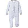 Pima Cotton Romper, Grey Stripes - Rompers - 1 - thumbnail