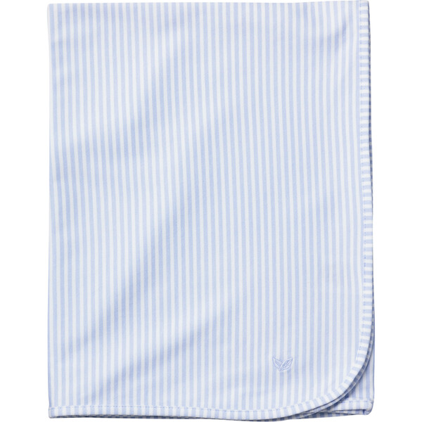 Pique Baby Blanket- Blue main image 1