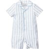 Classic Romper, Periwinkle Stripe - Rompers - 1 - thumbnail