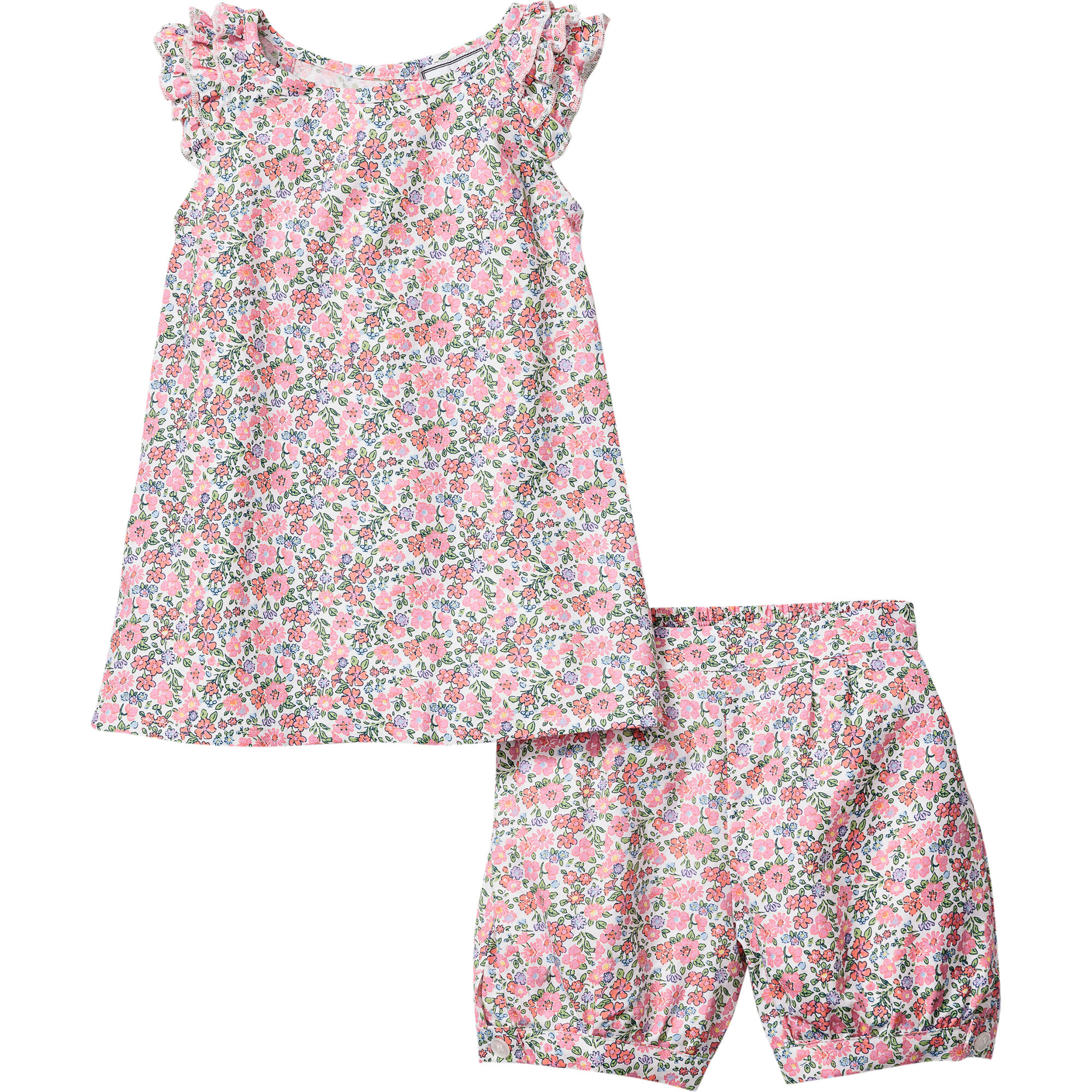 Amelie Short Set, Fleurs de Rose - Pajamas - 1