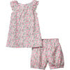 Amelie Short Set, Fleurs de Rose - Pajamas - 1 - thumbnail