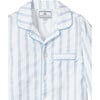 Pajama Set, Periwinkle Stripe - Pajamas - 2