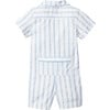 Classic Romper, Periwinkle Stripe - Rompers - 2