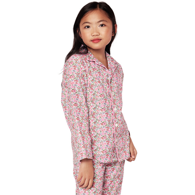 Pajama Set, Fleurs de Rose - Pajamas - 5