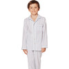 Pajama Set, Periwinkle Stripe - Pajamas - 4