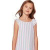 Amelie Nightgown, Periwinkle Stripe - Nightgowns - 4