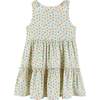 White Nep Dress, Neon Starfish Print - Dresses - 2