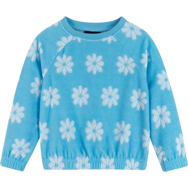 White Daisy Terry Sweatshirt & Shorts Set - Mixed Apparel Set - 3