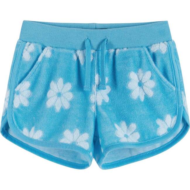 White Daisy Terry Sweatshirt & Shorts Set - Mixed Apparel Set - 4