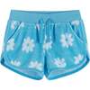 White Daisy Terry Sweatshirt & Shorts Set - Mixed Apparel Set - 4