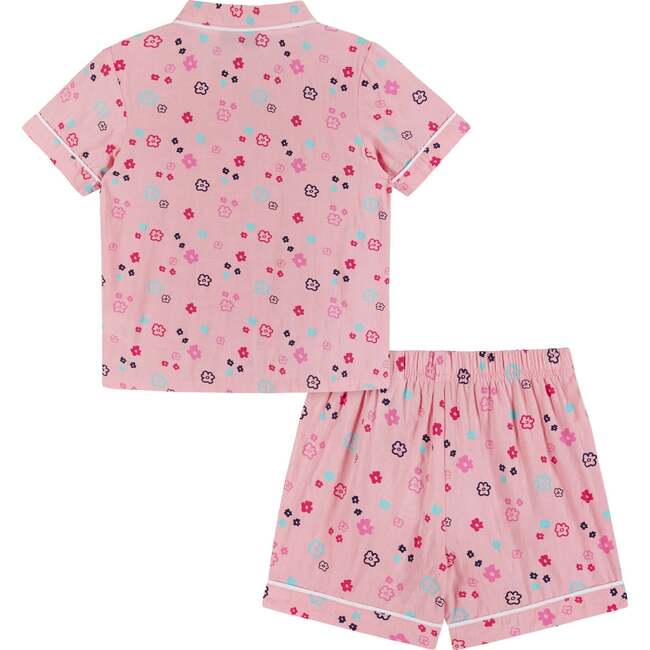 Two Piece Pajama Set, Pink Floral