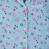 Two Piece Pajama Set, Aqua Floral - Pajamas - 2