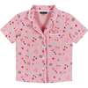 Two Piece Pajama Set, Pink Floral - Pajamas - 4
