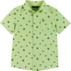 Short Sleeve Buttondown Shirt, Lt Green Lemon - Button Downs - 1 - thumbnail