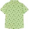 Short Sleeve Buttondown Shirt, Lt Green Lemon - Button Downs - 2