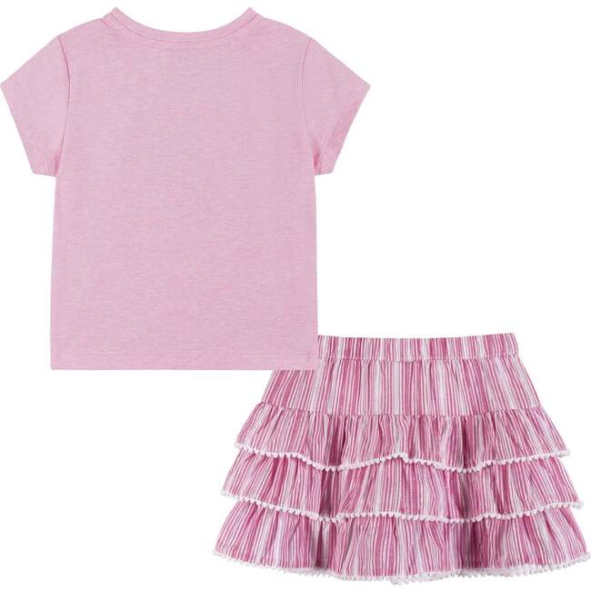 Print Nep Tee & Tiered Skirt Set, Ice Cream - Mixed Apparel Set - 2