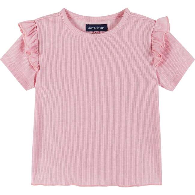 Pink Woven Top & Crochet Short Set - Mixed Apparel Set - 3