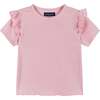 Pink Woven Top & Crochet Short Set - Mixed Apparel Set - 3