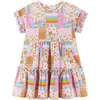 Multi-Pattern Tile Print Dress - Dresses - 1 - thumbnail