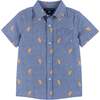 Orange Slice Seersucker Buttondown and Shorts Set - Mixed Apparel Set - 4
