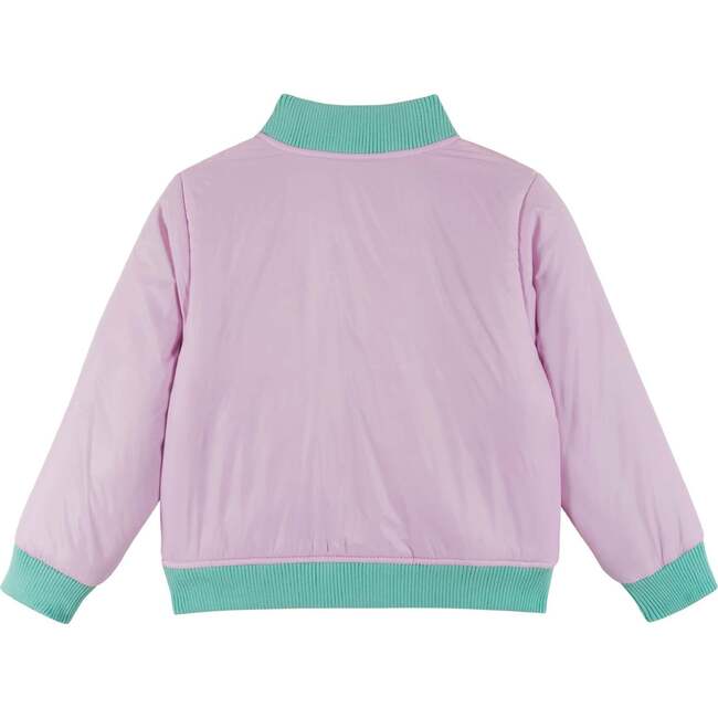 Pink Colorblocked Reversible Bomber Jacket - Jackets - 4