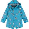 Infant Blue Shark Print Raincoat - Raincoats - 1 - thumbnail