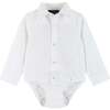 Infant Four Piece Buttondown and Vest Set, Navy - Suits & Separates - 4