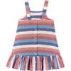 Americana Striped Chambray Dress w/Ruffle & Bow Details - Dresses - 2