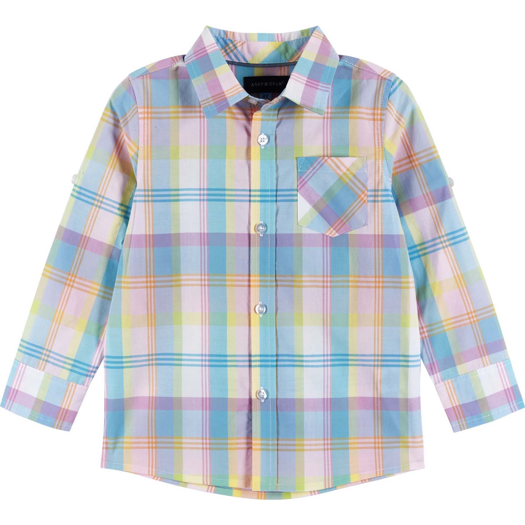 White Plaid Pastel Double-Sided Shirt - Button Downs - 1
