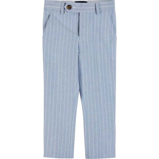 Two-Piece Chambray Stripe Suit Set - Suits & Separates - 3