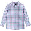 Plaid Poplin and Sweater Vest Set, White and Blue - Mixed Apparel Set - 3