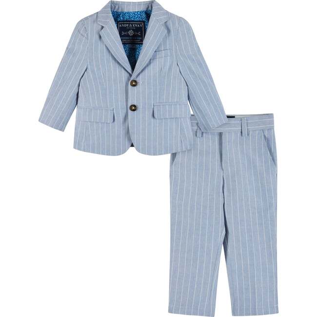 Infant Two-Piece Chambray Stripe Suit Set