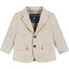 Infant Two-Piece Linen Suit, Stone - Suits & Separates - 3