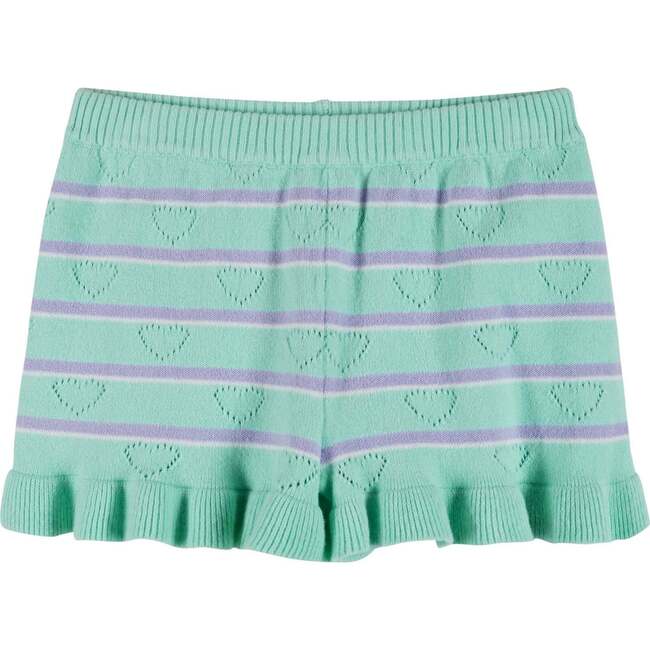 Aqua Heart Knit Short Set - Mixed Apparel Set - 5
