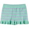 Aqua Heart Knit Short Set - Mixed Apparel Set - 5