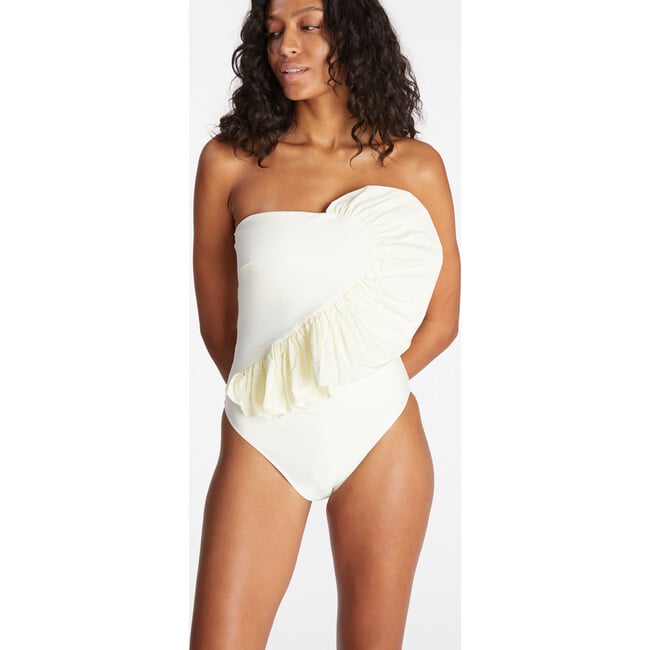 Women's Sarita One-Piece, Cream - One Pieces - 2