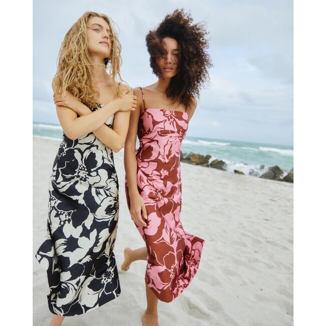 Women's Neema Dress, Black/Cream - Dresses - 5