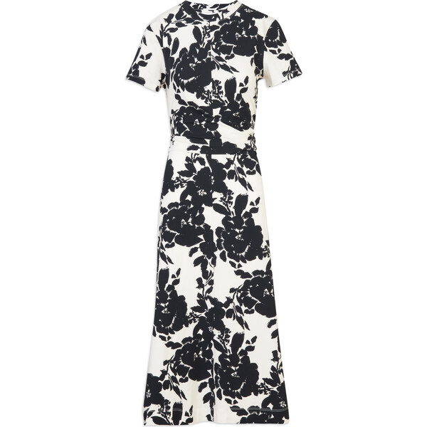 Women's Mac Dress, Cream/Black Shadow Bloom Multi - Tanya Taylor ...