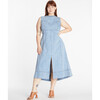 Women's Marion Dress, True Blue Acid Indigo - Dresses - 2